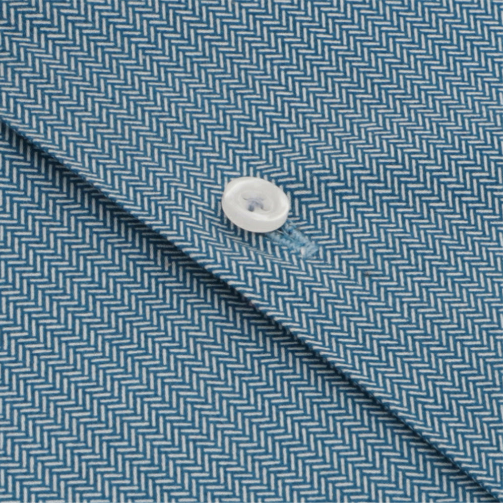 SKy Blue Herringbone Shirt