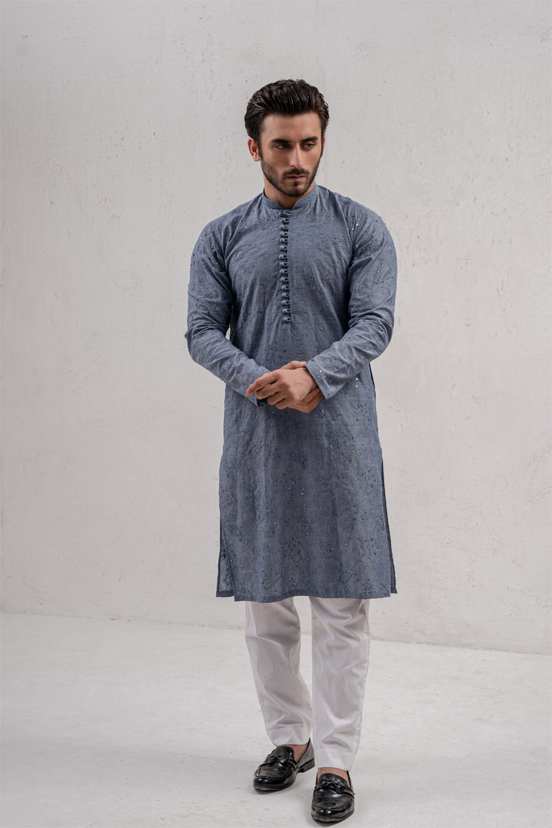 Slate Gray Kurta