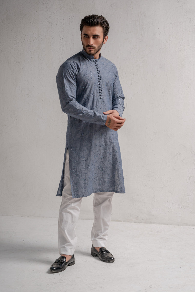 Slate Gray Kurta