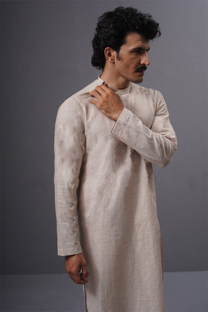 Foam Linen Texture kurta