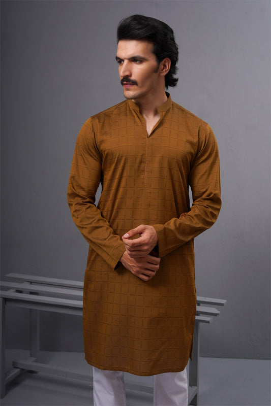 Golden Designer Kurta Pajama