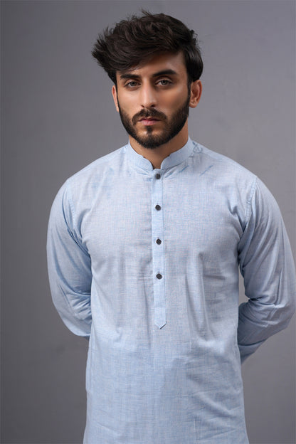 Sky Blue Shalwar Kameez