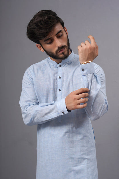 Sky Blue Shalwar Kameez