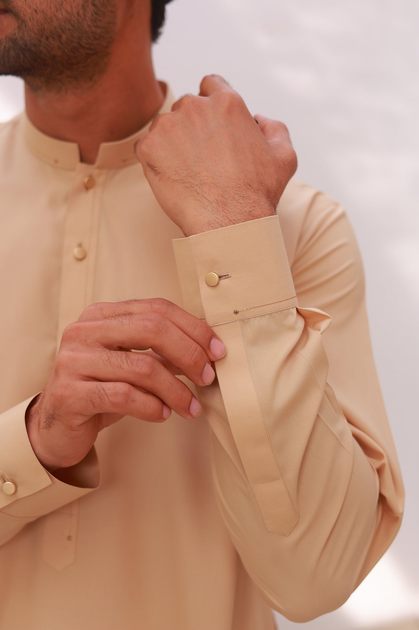 Beige Kameez Shalwar