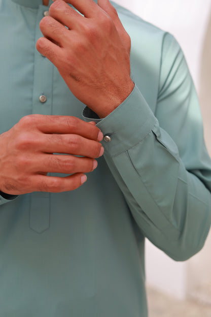 Premium Sea Green Stitched Kameez Shalwar