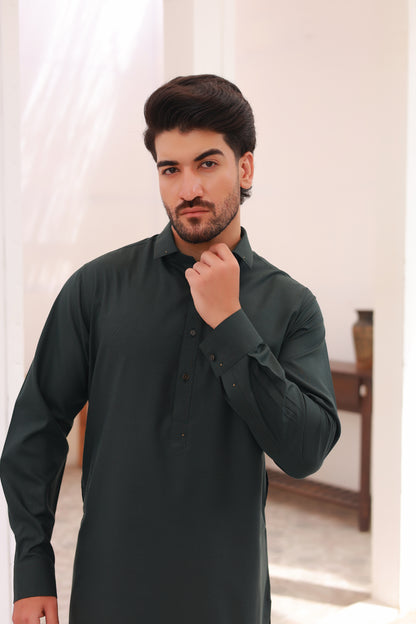 Dark Green Kurta Pajama