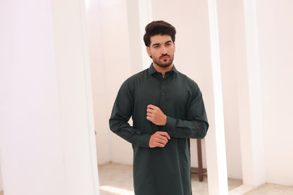 Dark Green Kurta Pajama
