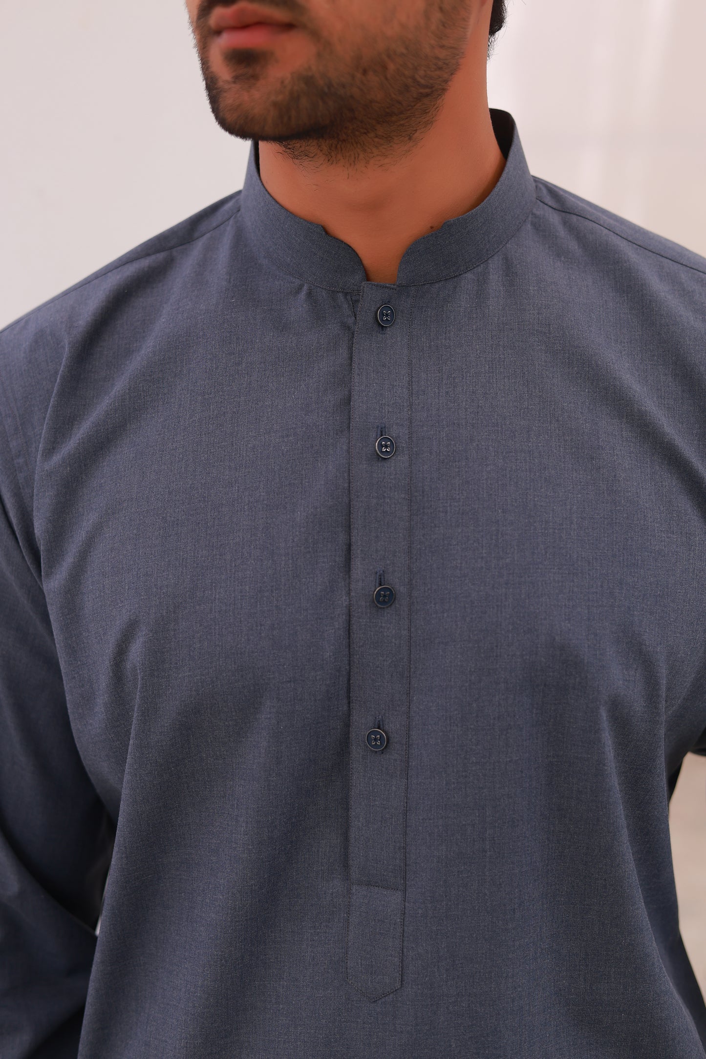 Ocean Blue Wash n Wear Kurta Pajama