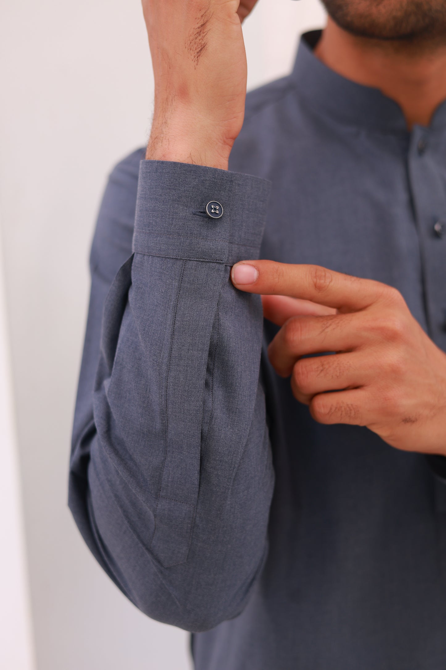 Ocean Blue Wash n Wear Kurta Pajama