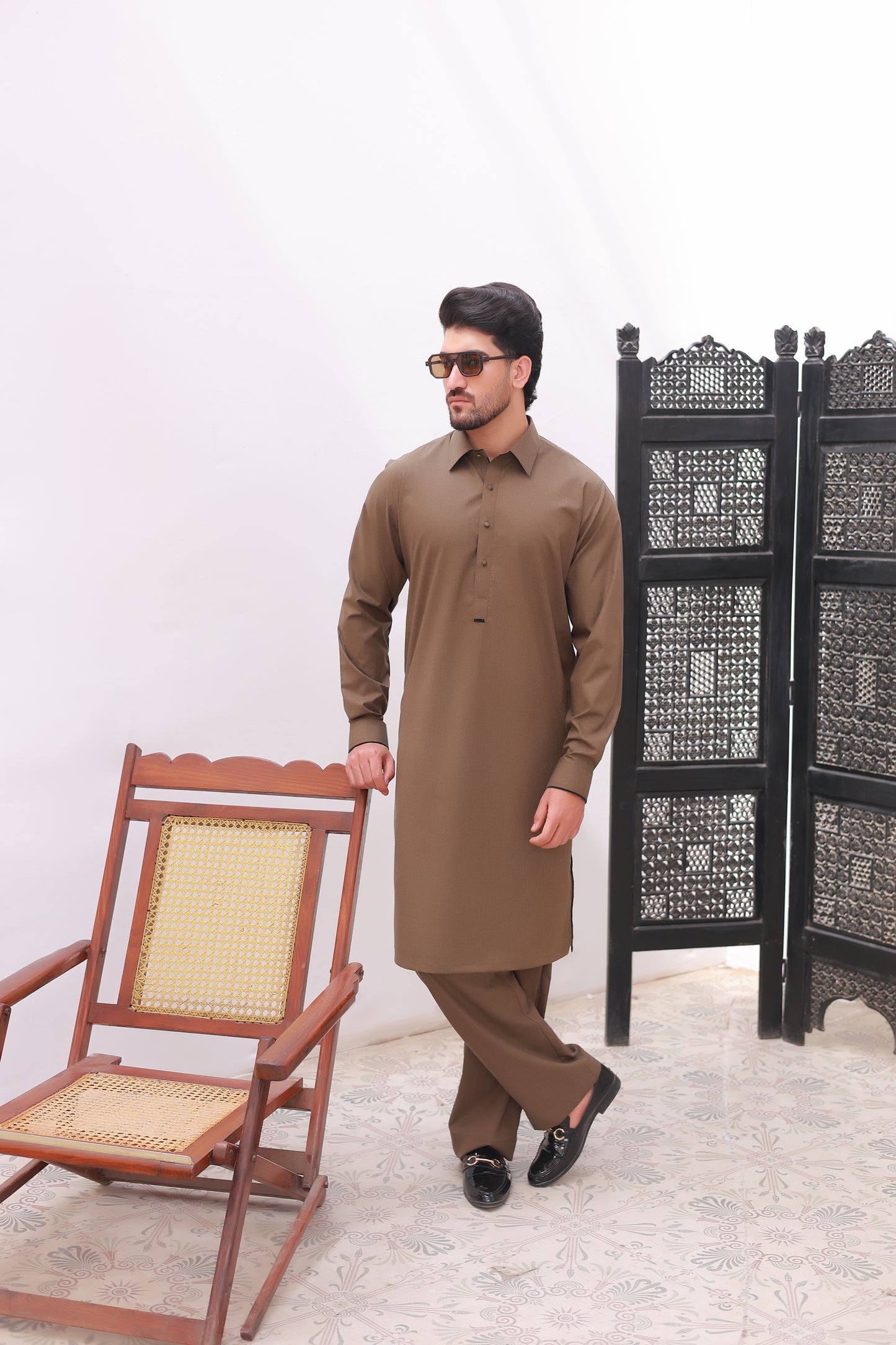 Moss Green Wash n Wear Kurta Pajama