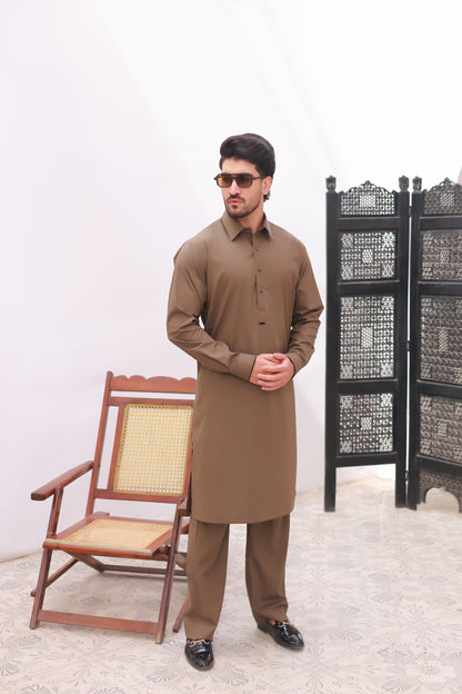 Moss Green Wash n Wear Kurta Pajama