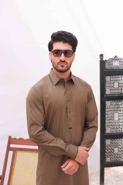 Moss Green Wash n Wear Kurta Pajama