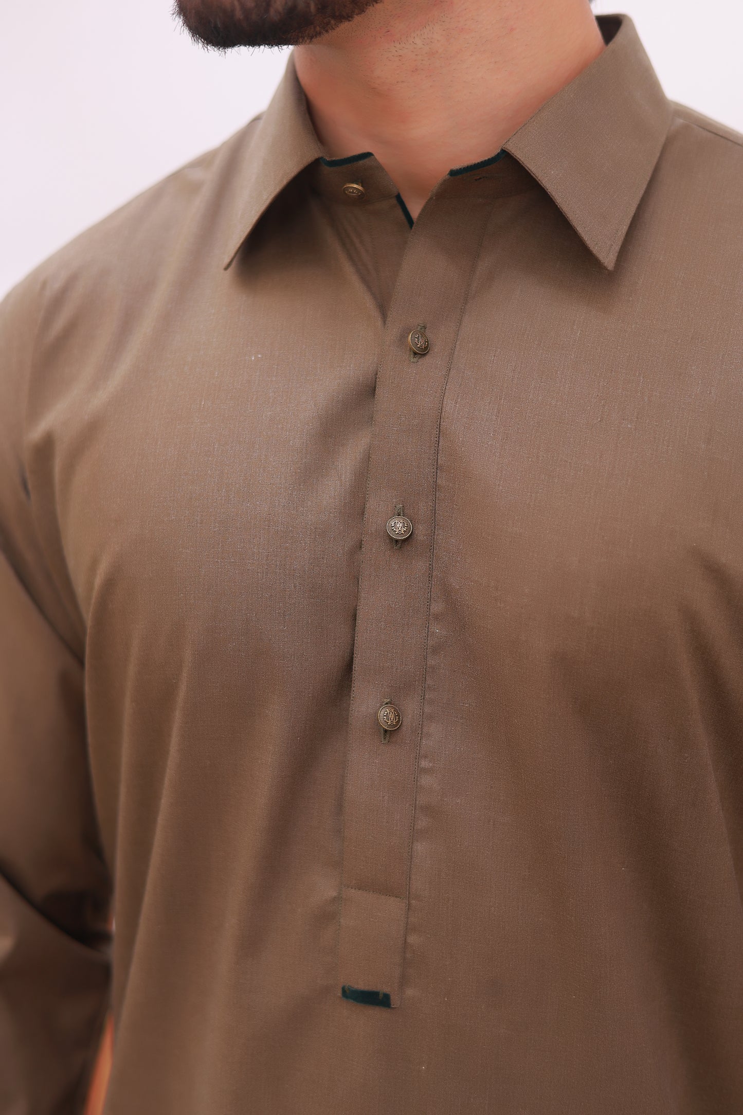 Moss Green Wash n Wear Kurta Pajama