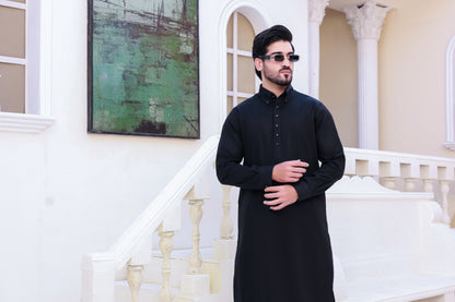 Black Classic Kurta Pajama