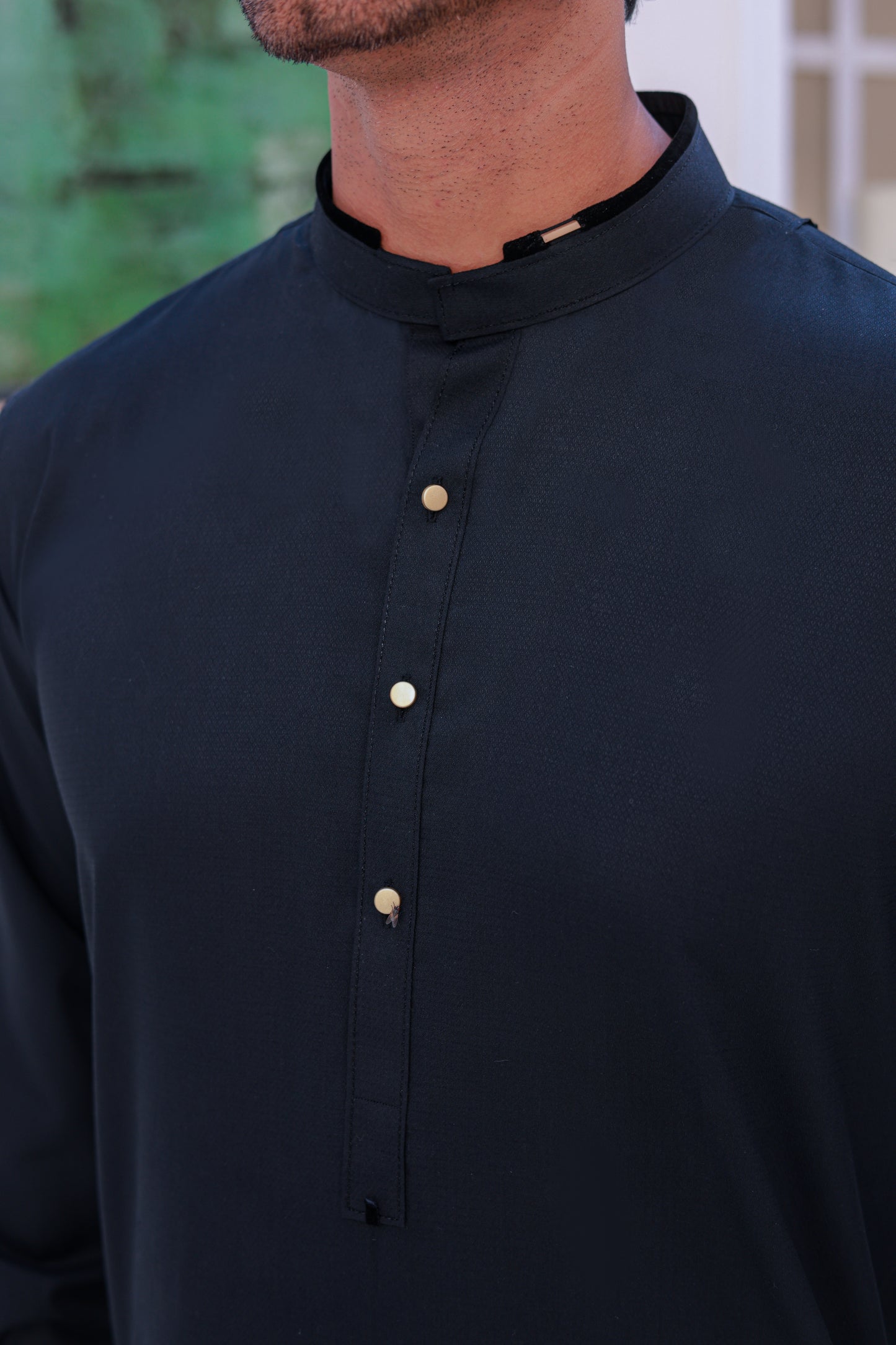 Black Designer Kurta Pajama