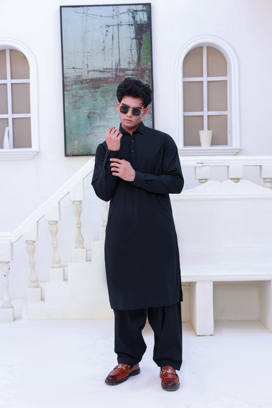 Classic Black Kameez Shalwar