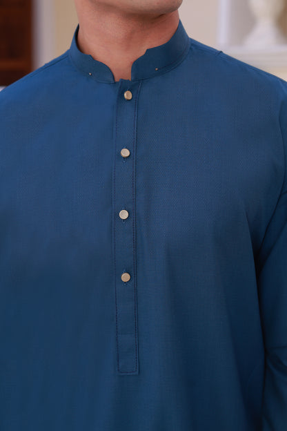 Blue Self Kameez Shalwar