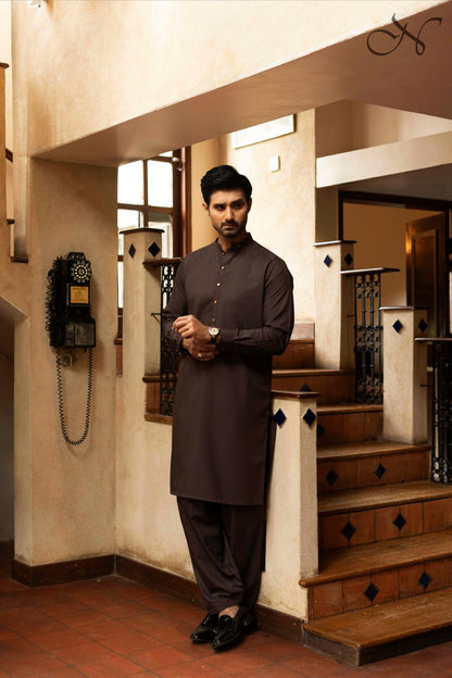 Walnut Designer Kameez Shalwar