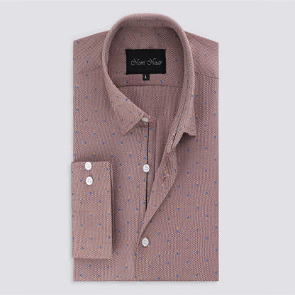 Oni_pink Printed Semi Formal shirt