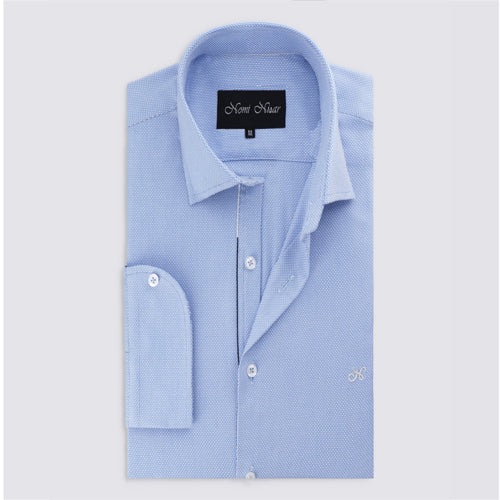 Light Blue Weave SHirt