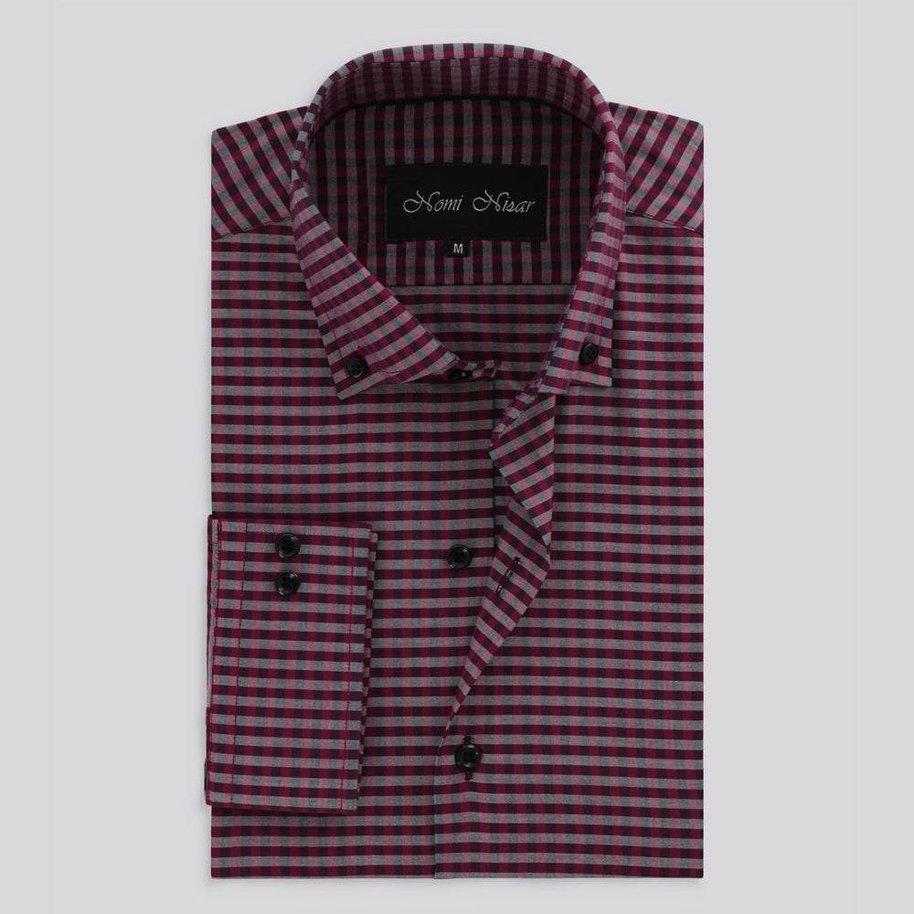 Maroon Stripes Shirt