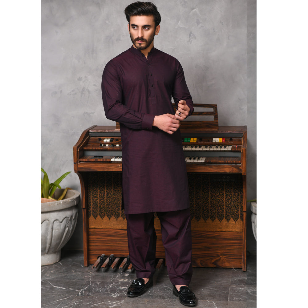 Burgundy Shalwar Kameez