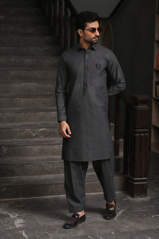 Anchor Gray Kameez Shalwar